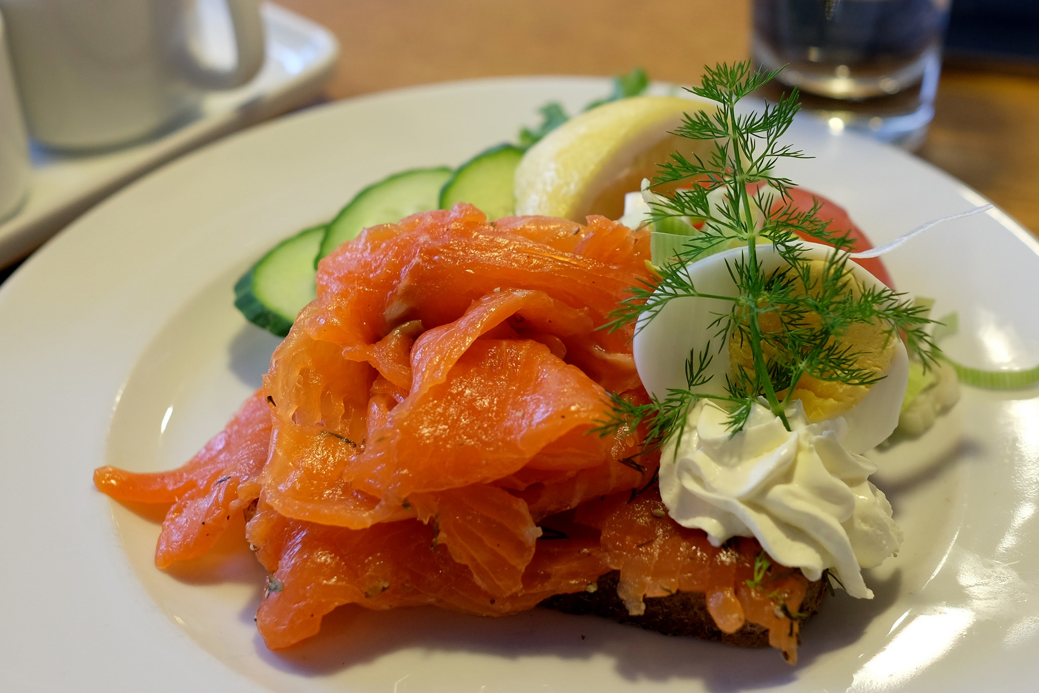 Smoked Salmon Open Sandwich