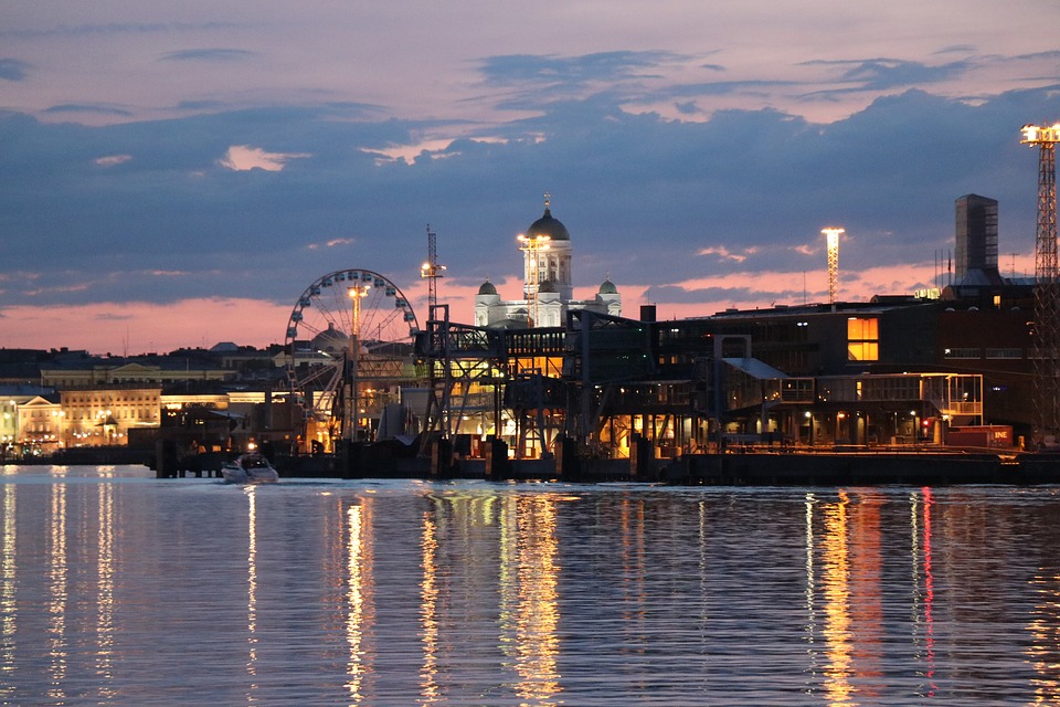 Sunset in Helsinki