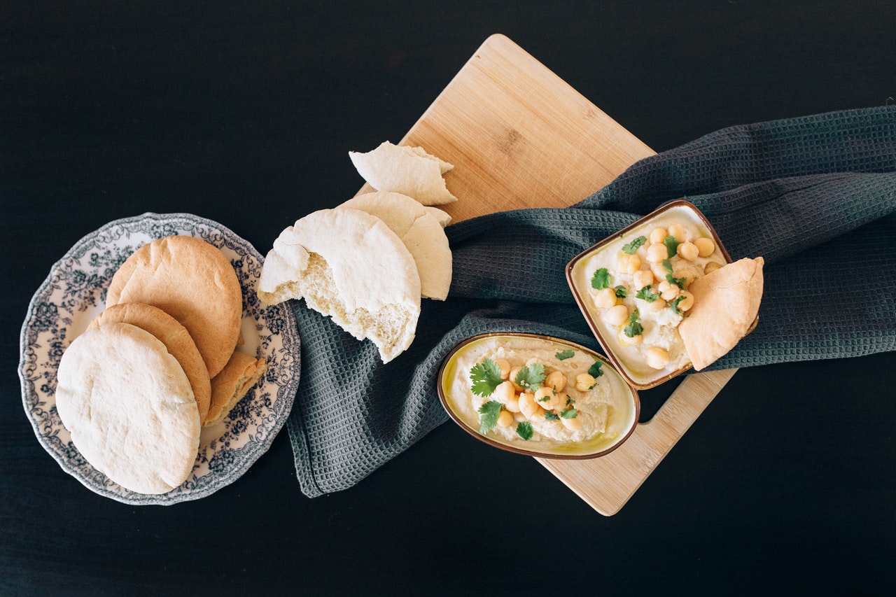 Falafel and hummus