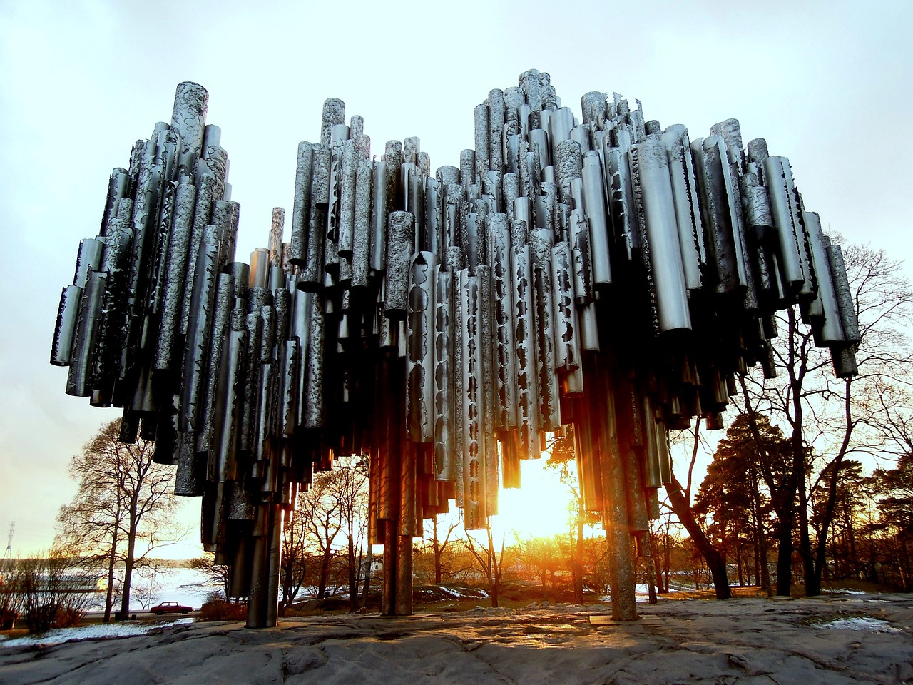 Sibelius monument at Sibelius Park, Helsinki.