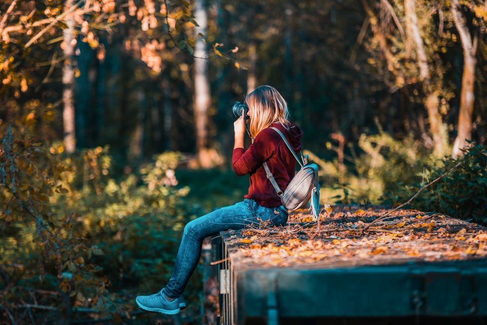 woman in park
