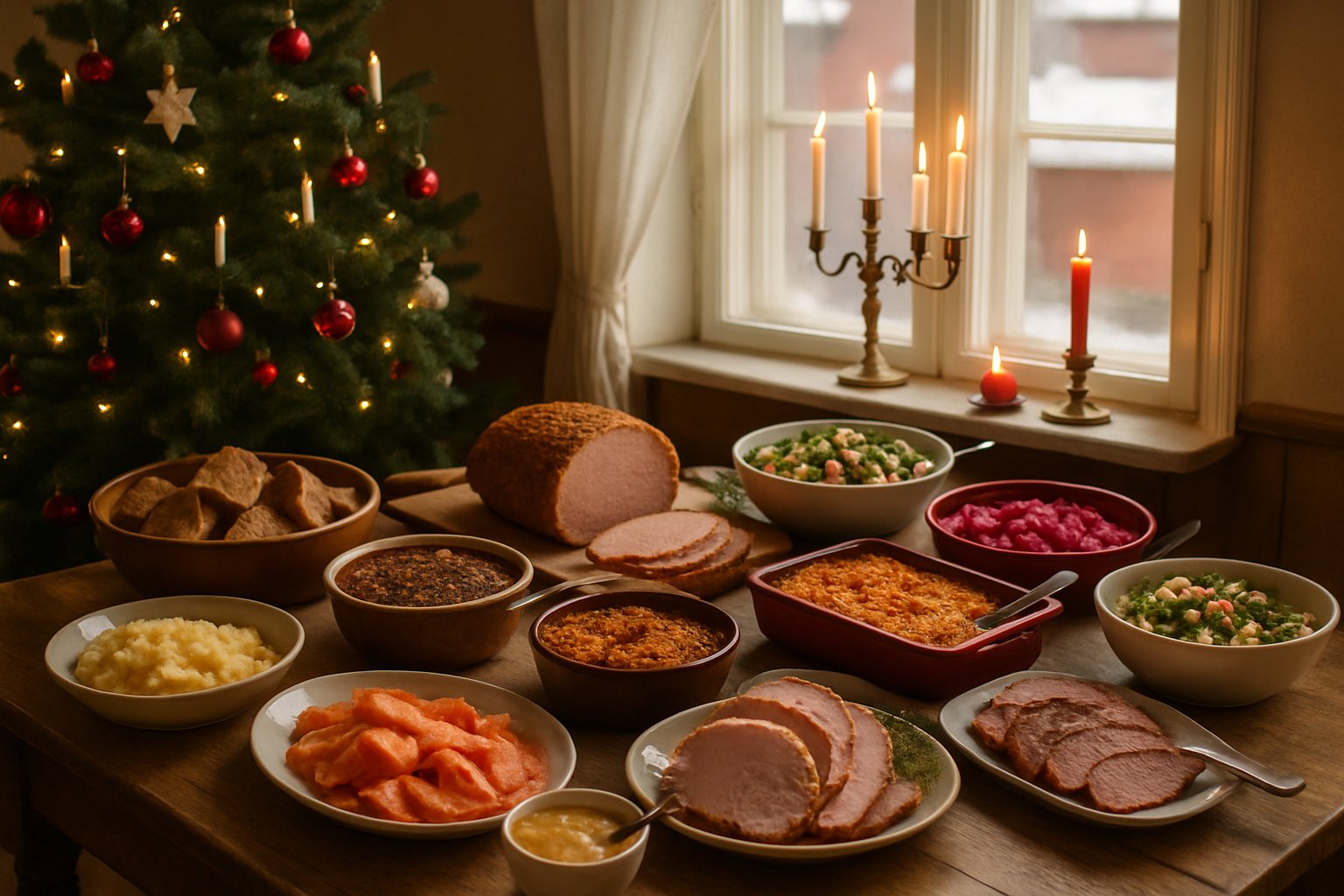 Finnish Christmas buffet table